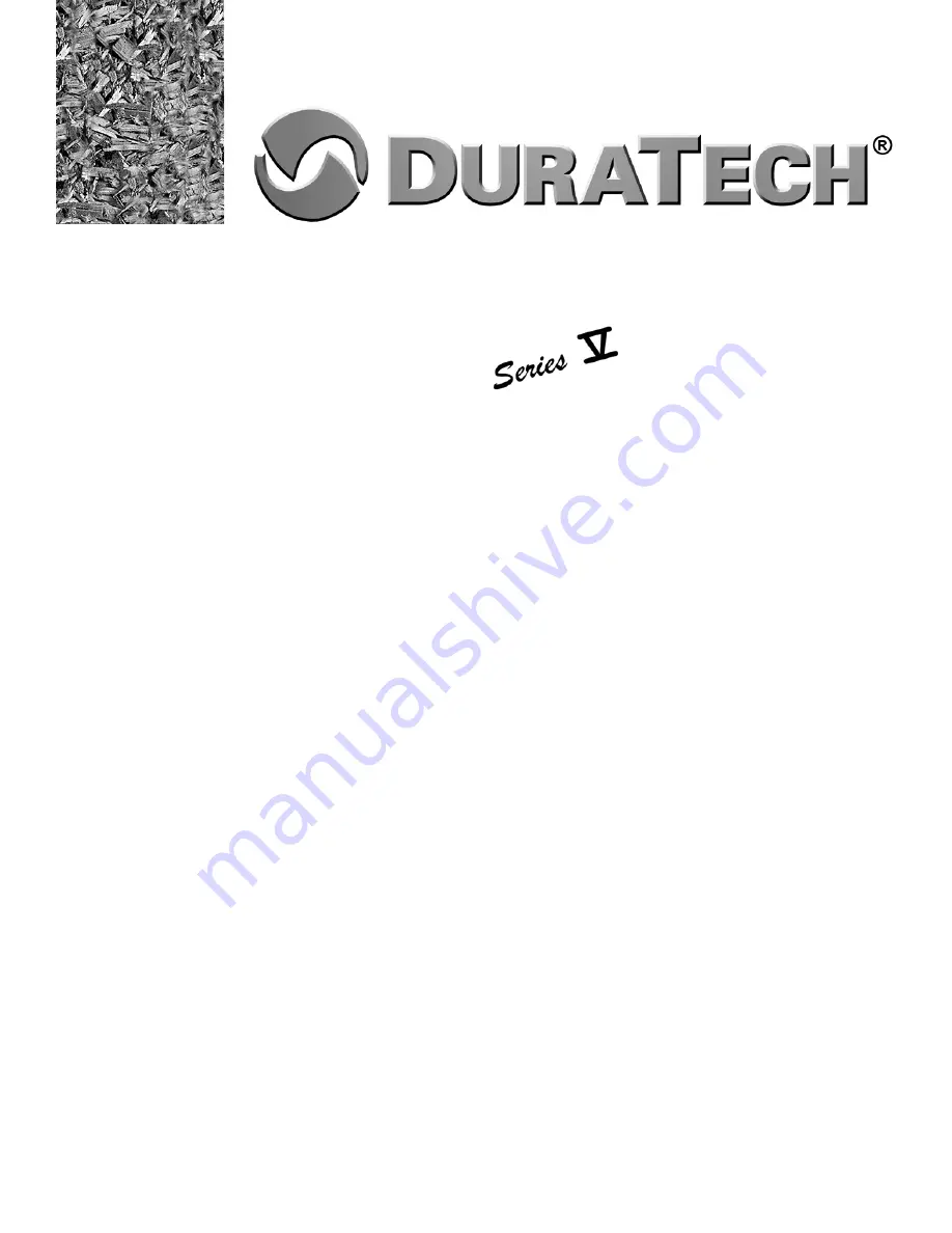 Duratech HD-8 V Series Operating Instructions Manual Download Page 9