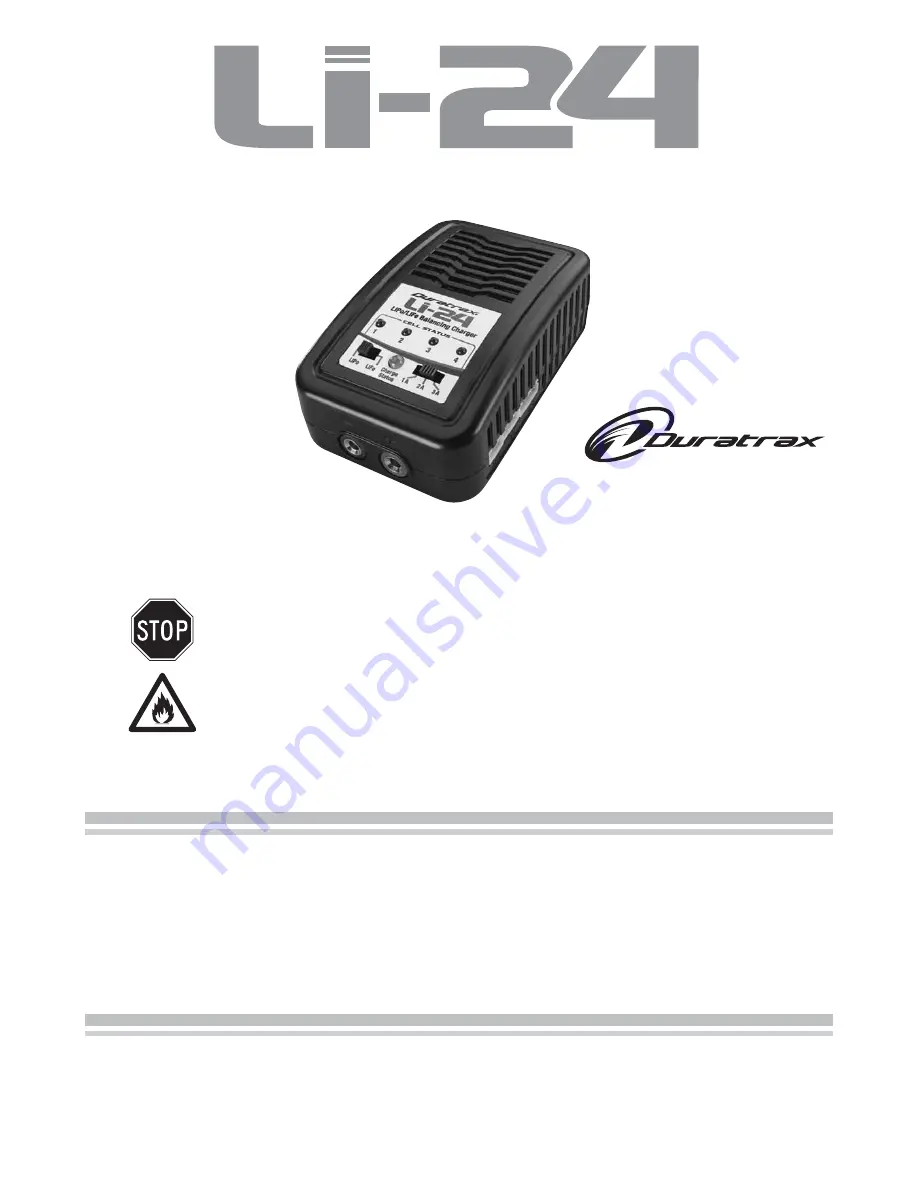 Duratrax Li-24 Скачать руководство пользователя страница 1