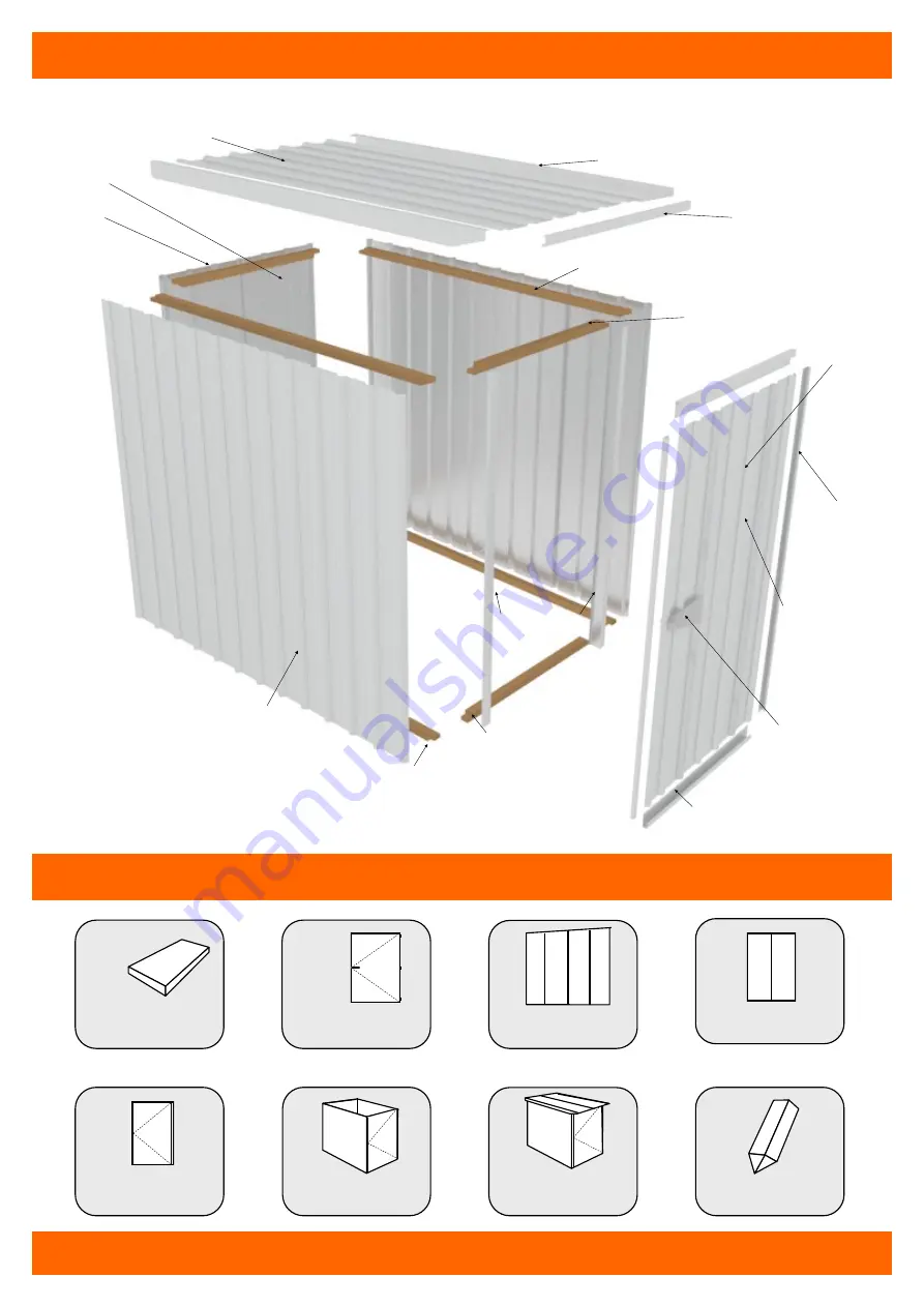 Duratuf GUARDIAN SHED GL37 Assembly Instructions Manual Download Page 6