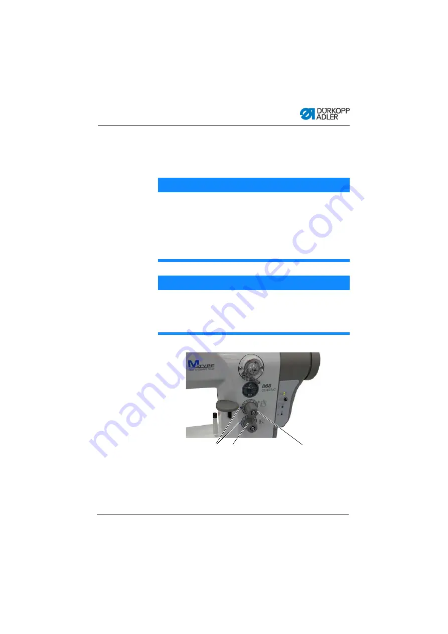 Dürkopp Adler 868-M Operating Instructions Manual Download Page 75