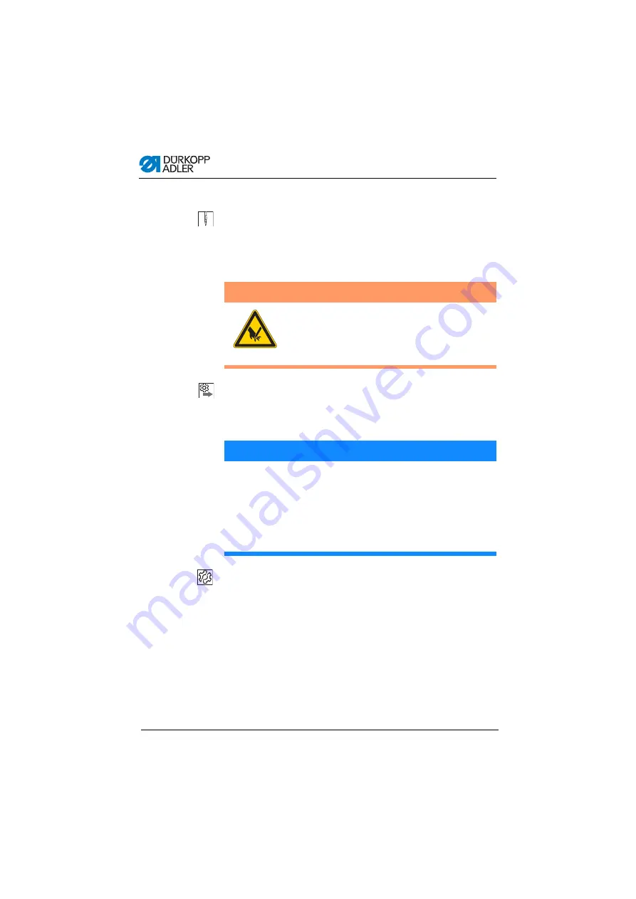 Dürkopp Adler 878-160722-M Operating Instructions Manual Download Page 22