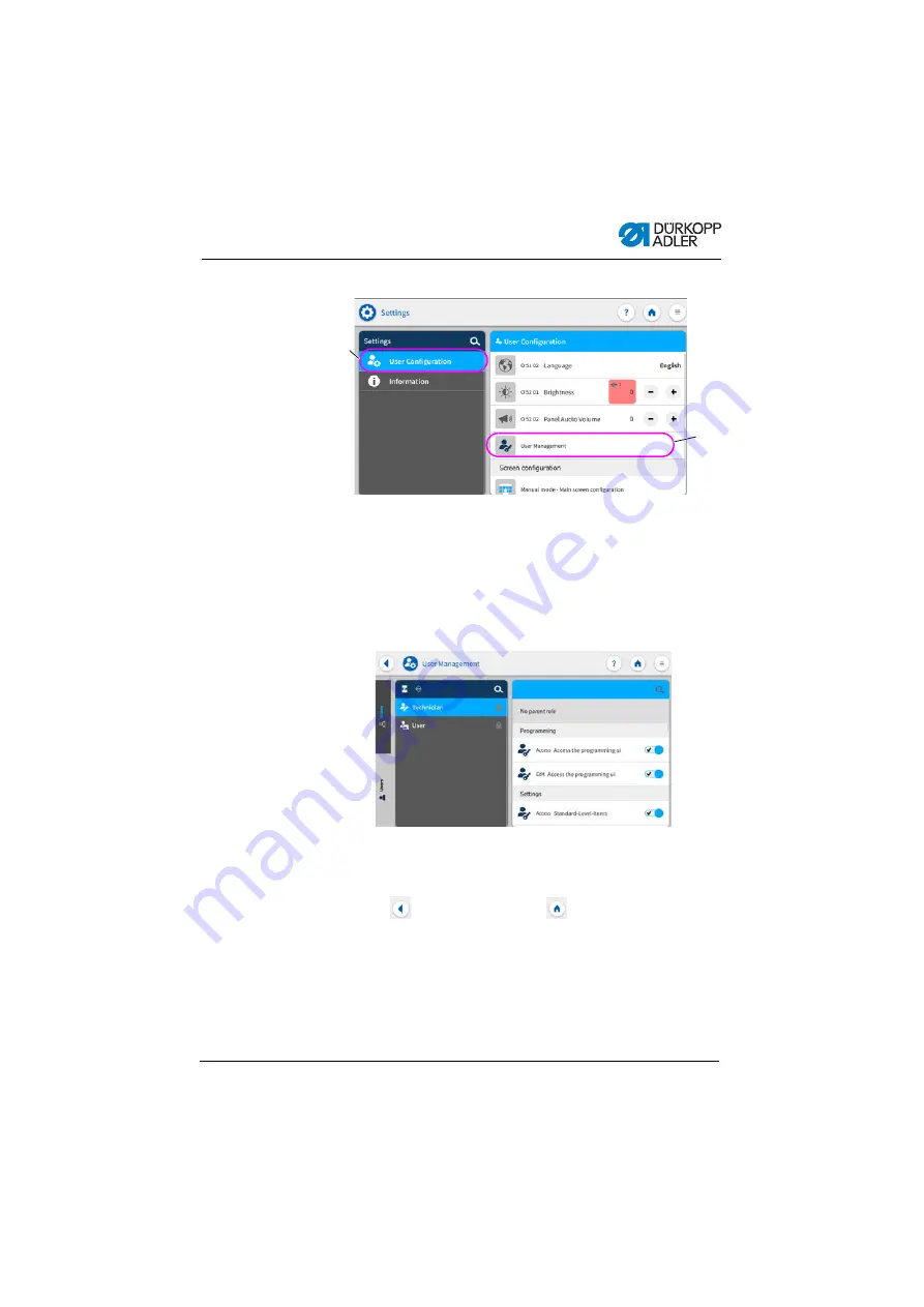 Dürkopp Adler 878-160722-M Operating Instructions Manual Download Page 75