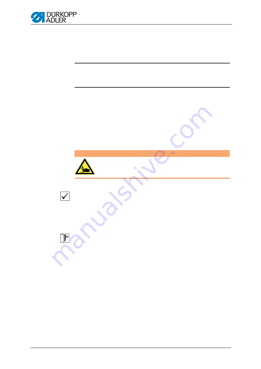 Dürkopp Adler M-TYPE H867 Service Manual Download Page 24