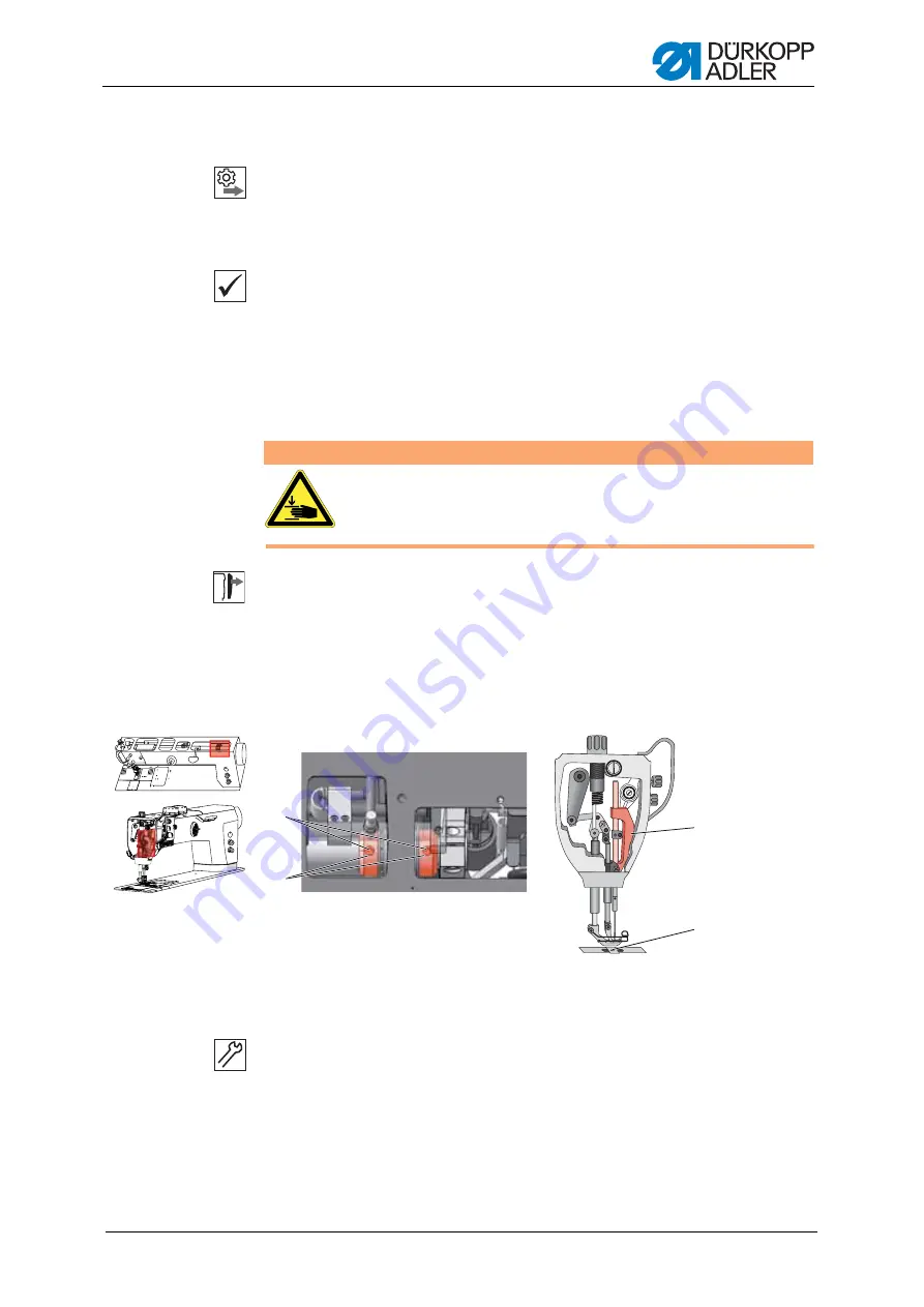 Dürkopp Adler M-TYPE H867 Service Manual Download Page 43