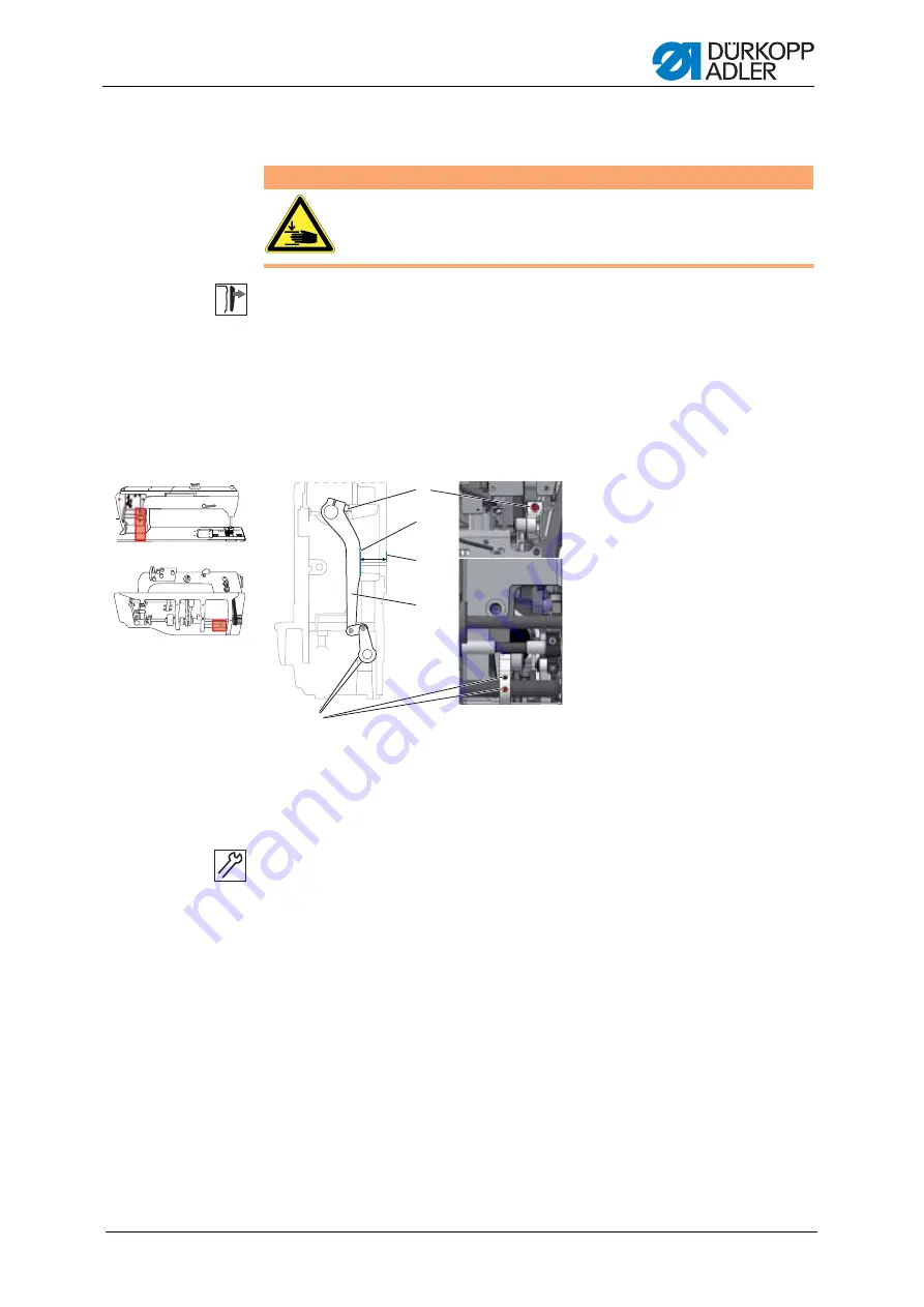 Dürkopp Adler M-TYPE H867 Service Manual Download Page 45