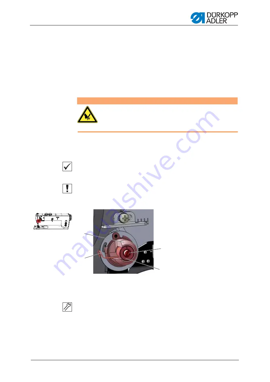 Dürkopp Adler M-TYPE H867 Service Manual Download Page 65