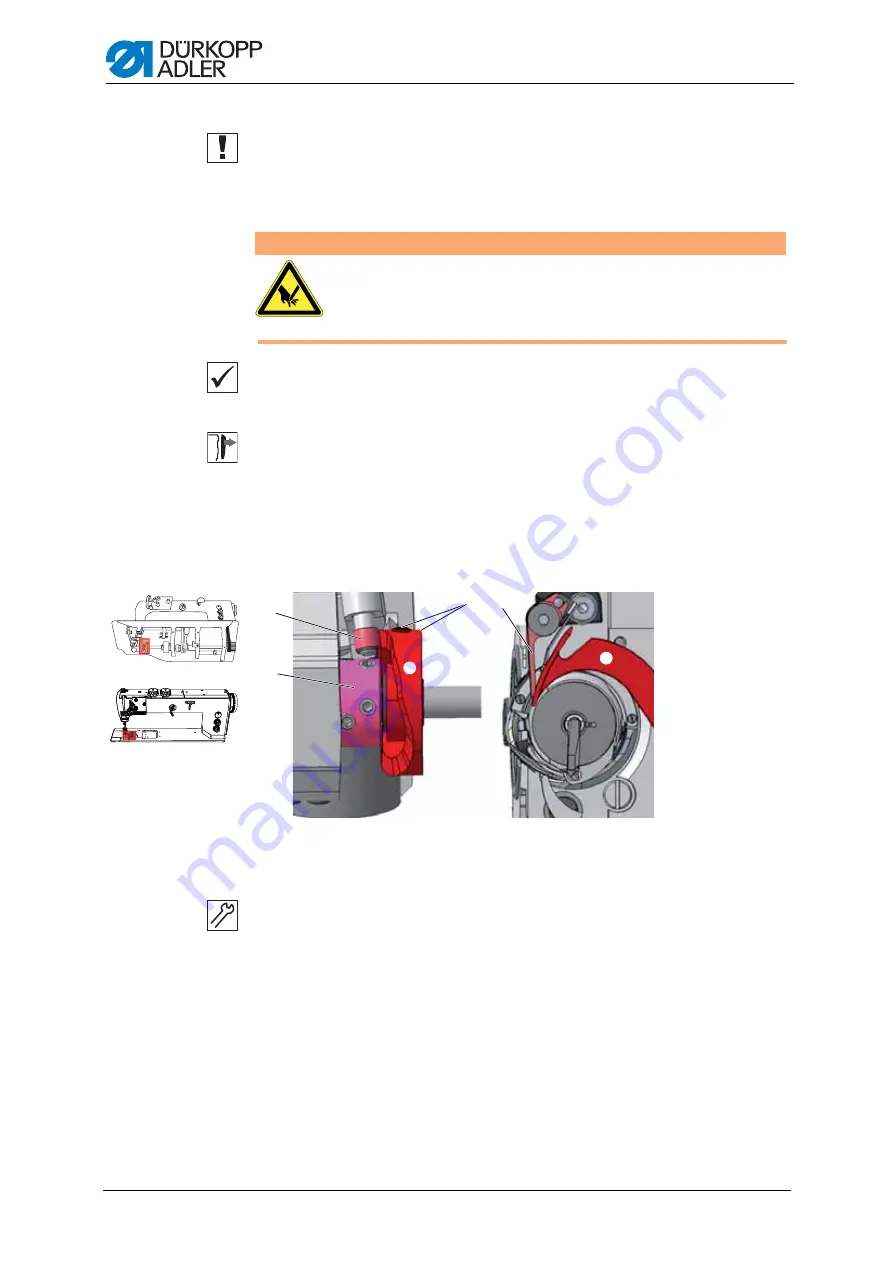 Dürkopp Adler M-TYPE H867 Service Manual Download Page 76