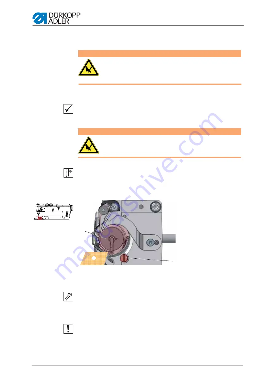 Dürkopp Adler M-TYPE H867 Service Manual Download Page 84