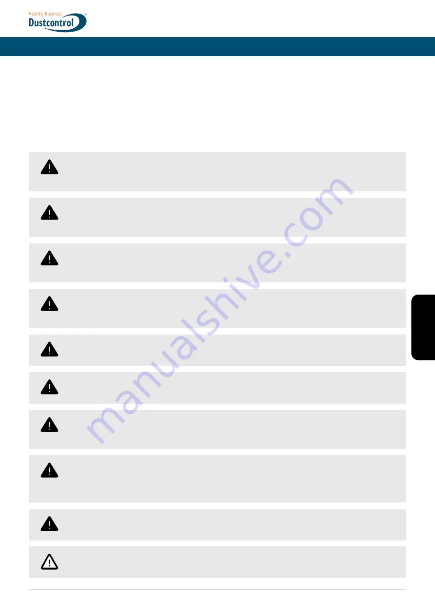Dustcontrol DC 1800 H Скачать руководство пользователя страница 29