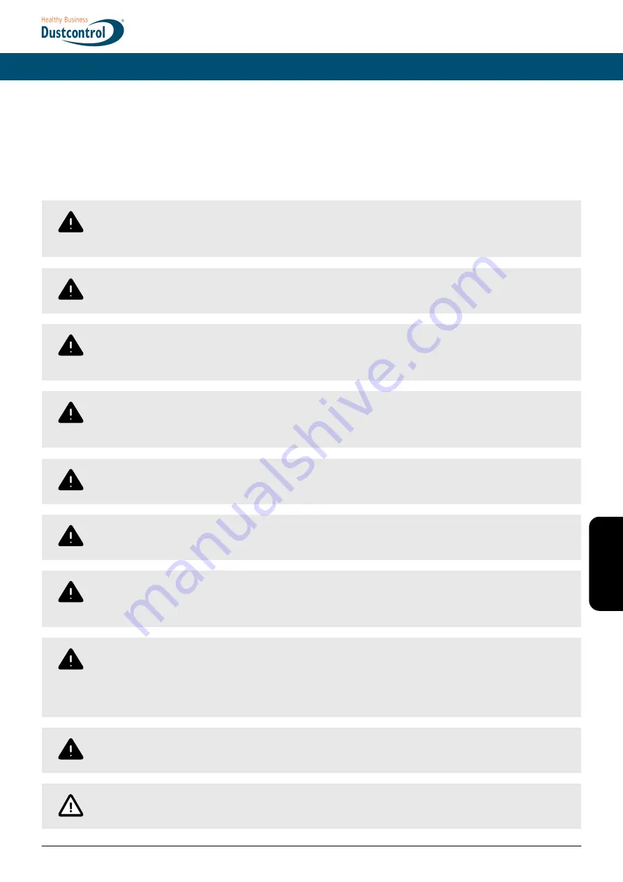 Dustcontrol DC 1800 H Скачать руководство пользователя страница 37