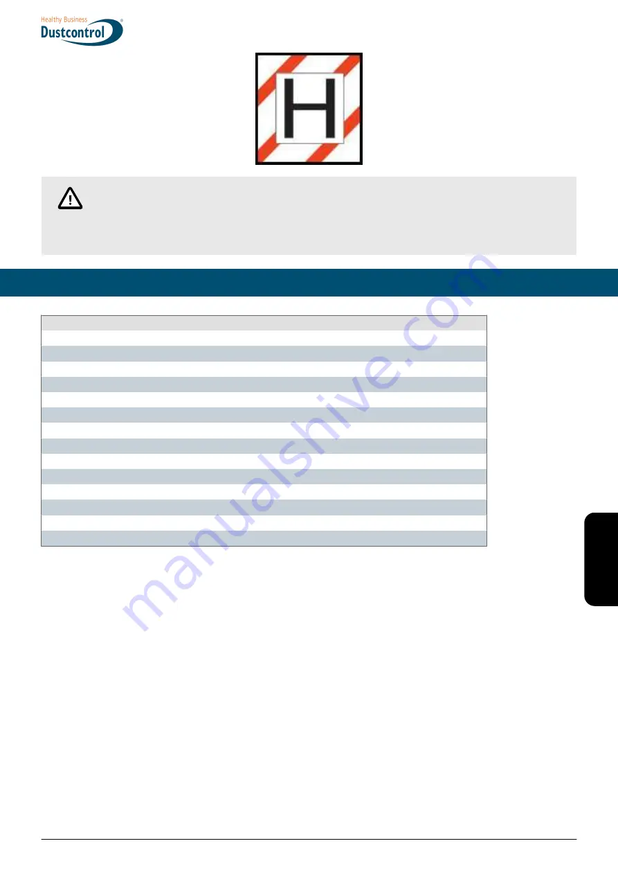 Dustcontrol DC 1800 H Translation Of The Original Instructions Download Page 39