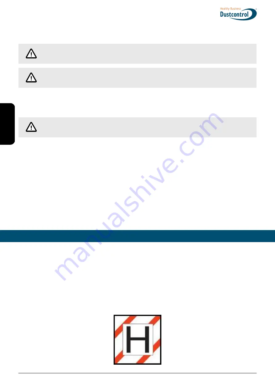 Dustcontrol DC 1800 H Скачать руководство пользователя страница 62