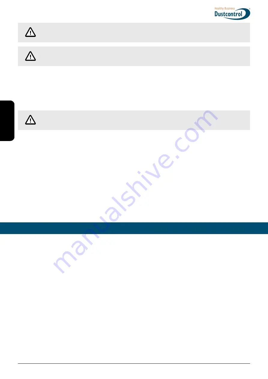 Dustcontrol DC 1800 TR EX Translation Of The Original Instructions Download Page 14