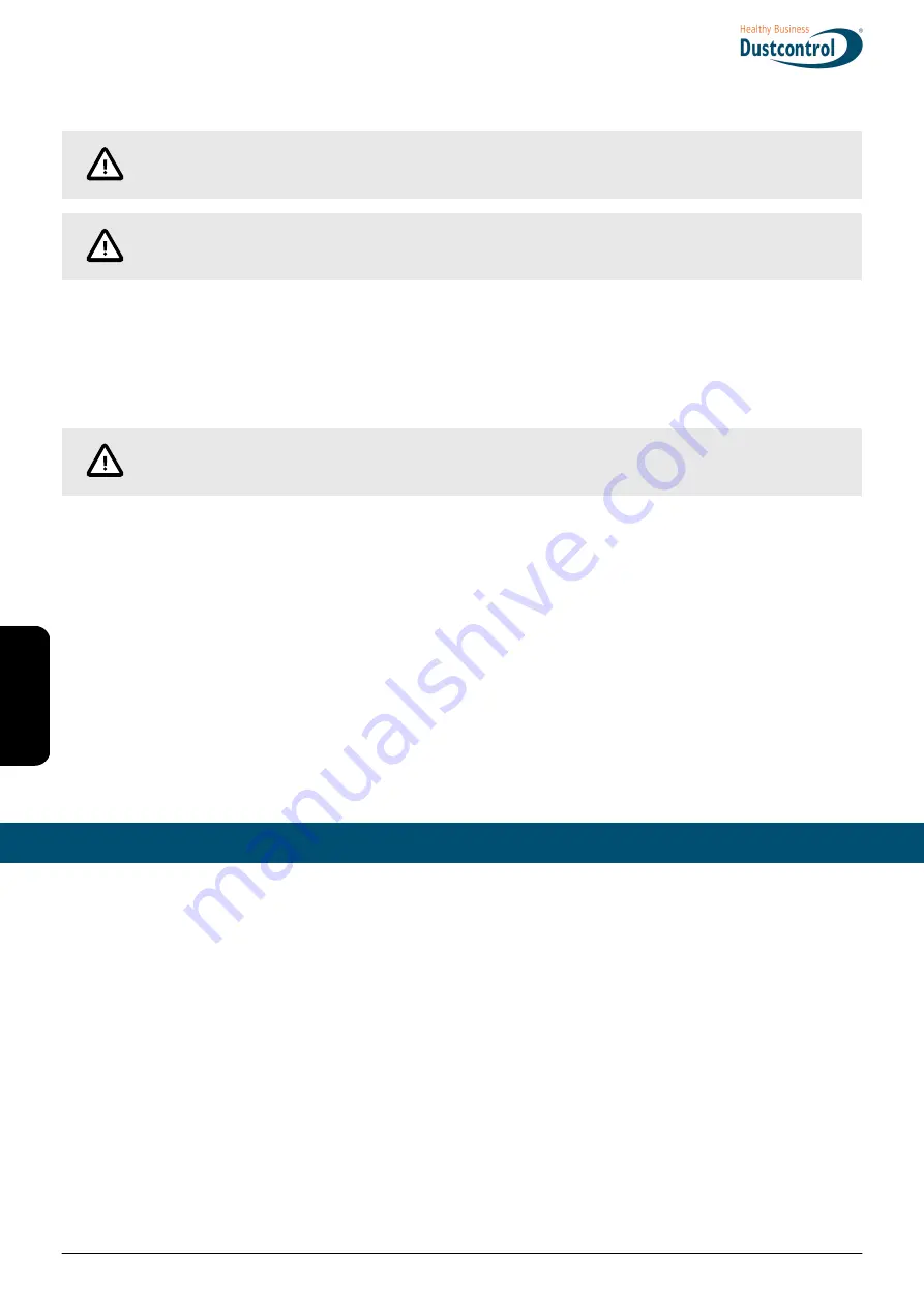 Dustcontrol DC 1800 TR EX Translation Of The Original Instructions Download Page 30