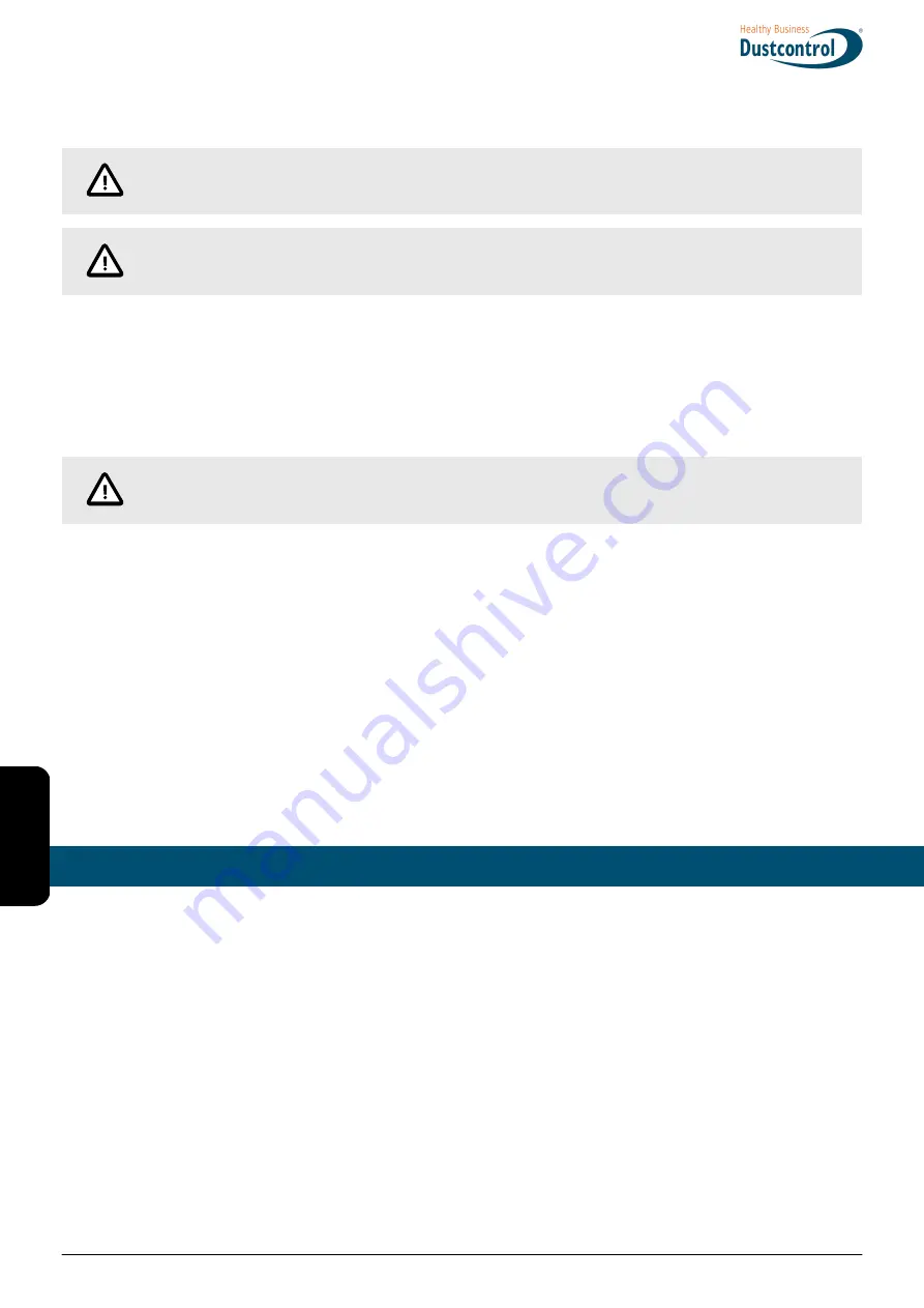 Dustcontrol DC 1800 TR EX Translation Of The Original Instructions Download Page 38