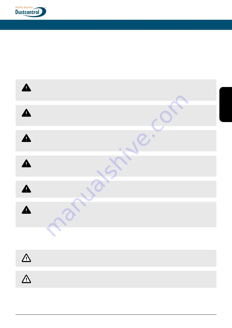 Dustcontrol DC 3800i Original Instructions Manual Download Page 11