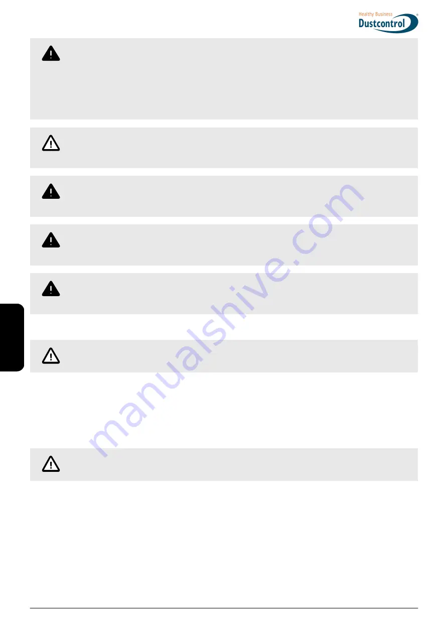 Dustcontrol DC 5800 H Turbo EX Translation Of The Original Instructions Download Page 32