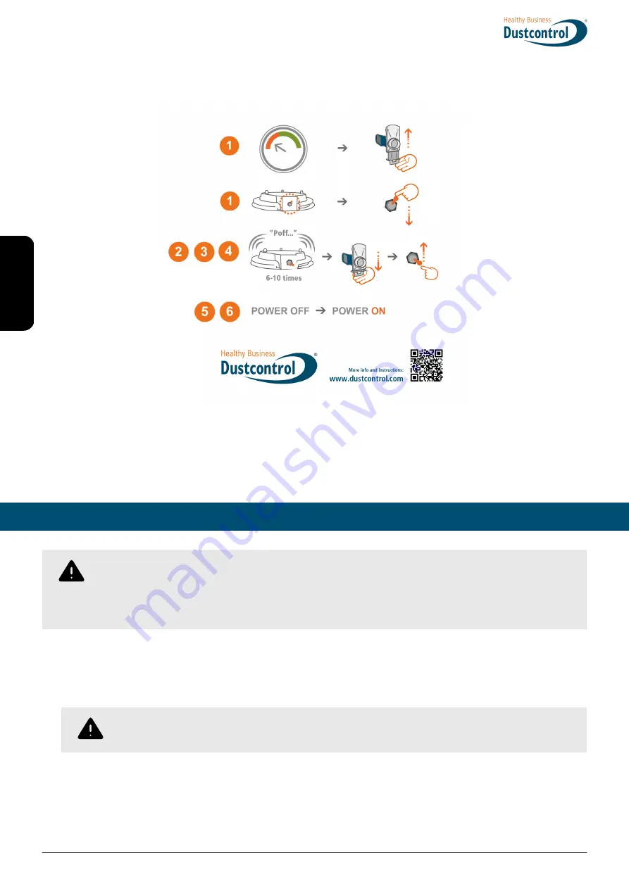 Dustcontrol DC 5900H Asbest Translation Of The Original Instructions Download Page 64