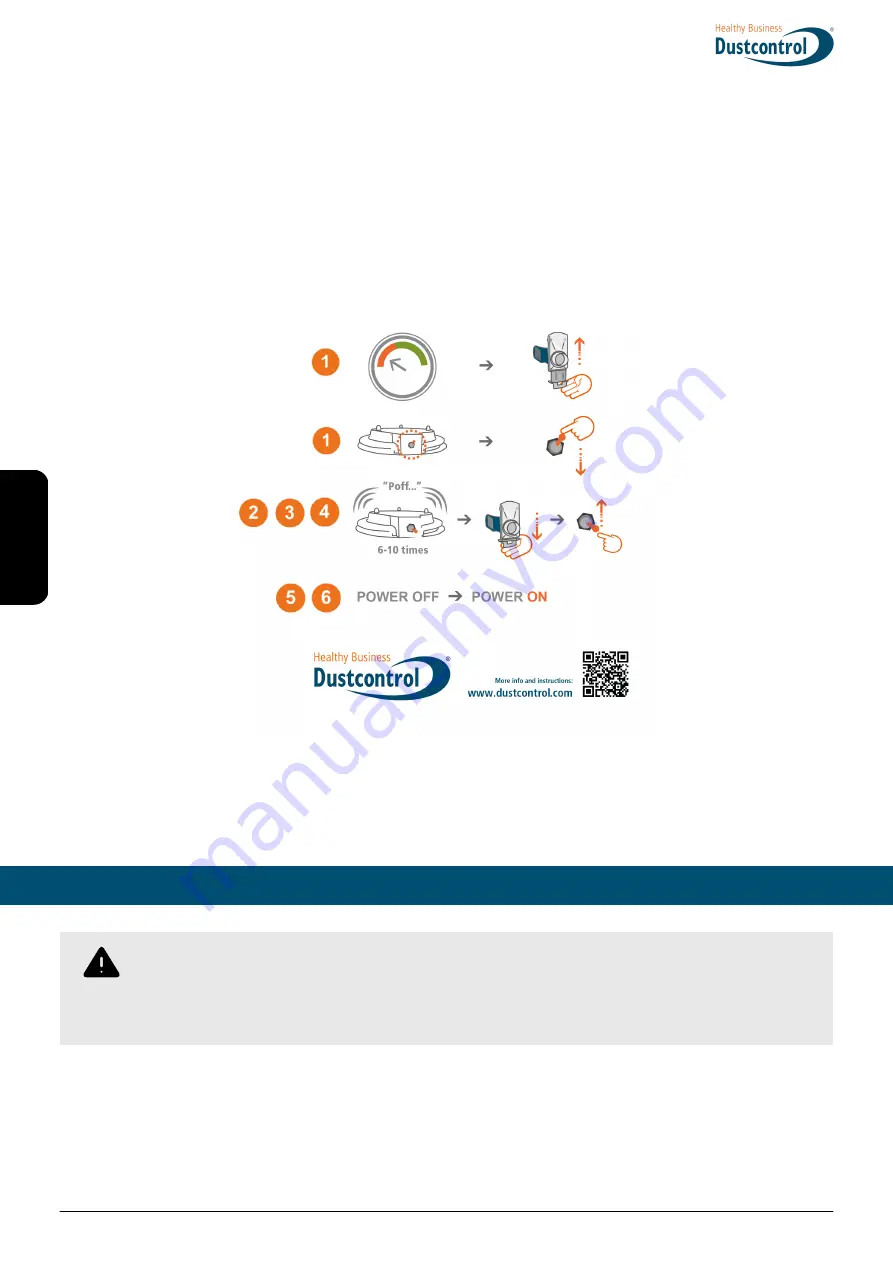 Dustcontrol DC 5900H Asbest Translation Of The Original Instructions Download Page 72