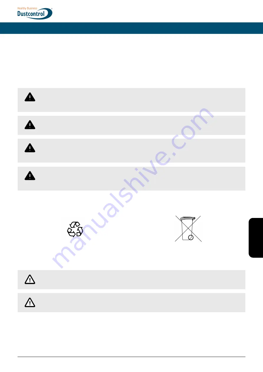 Dustcontrol DC Tromb H Manual Download Page 45