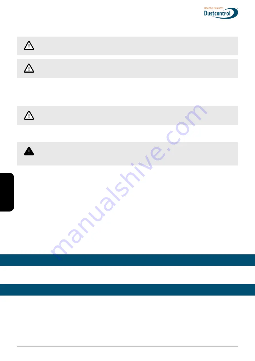 Dustcontrol DC Tromb Turbo Translation Of The Original Instructions Download Page 42