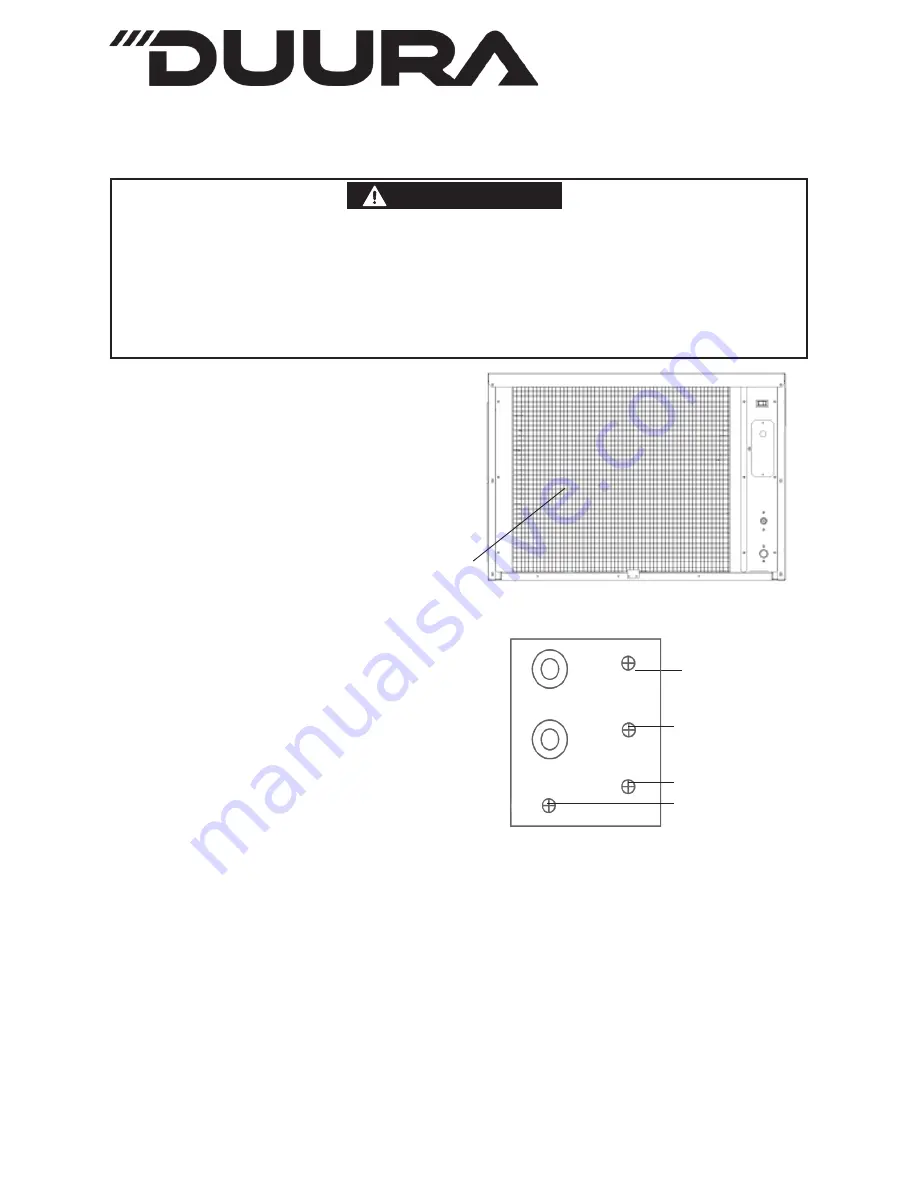 DUURA DI452B Service, Installation, And Instruction Manual Download Page 34