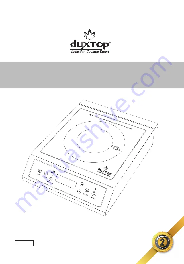 duxtop BT-C35-D Скачать руководство пользователя страница 1