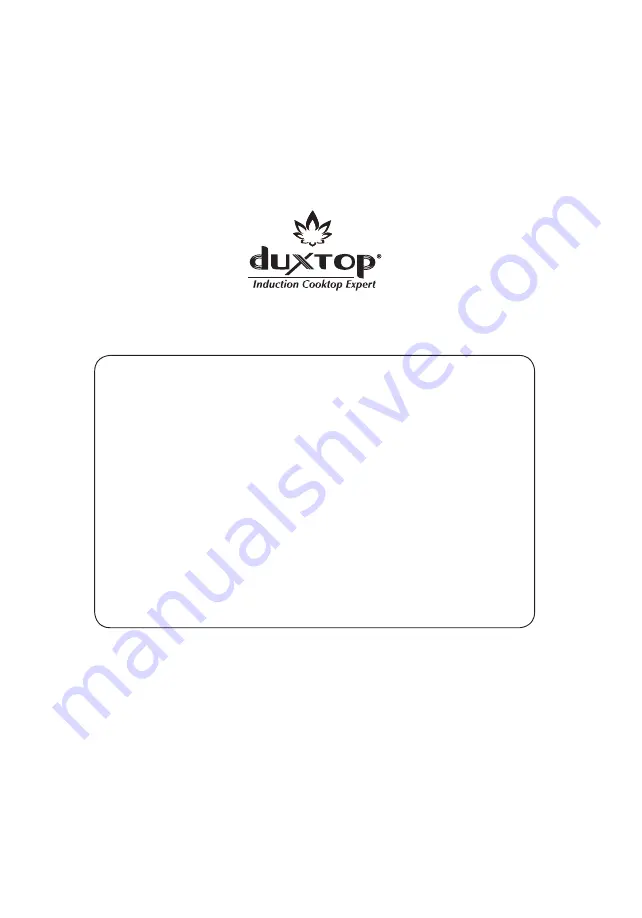 duxtop BT-C35-D User Manual Download Page 3