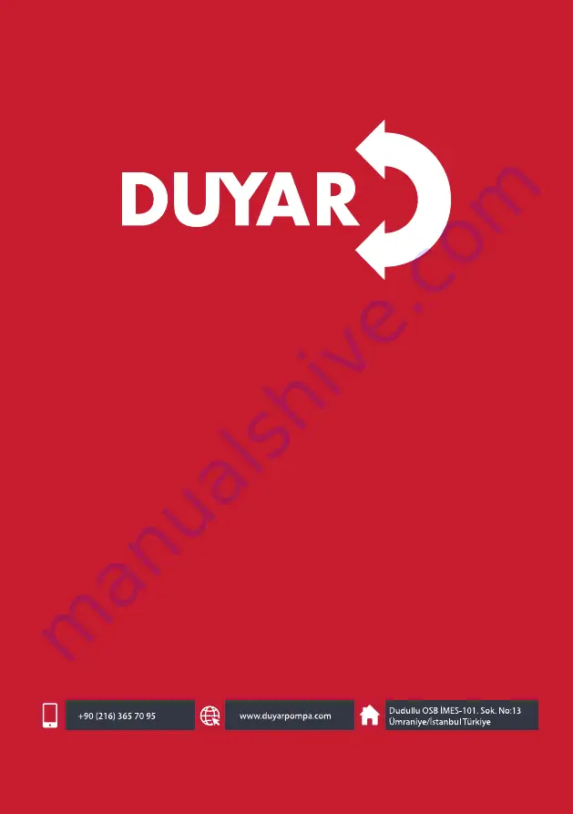 DUYAR HYDROPHORE Installation, Maintenance And Operation Manual Download Page 12