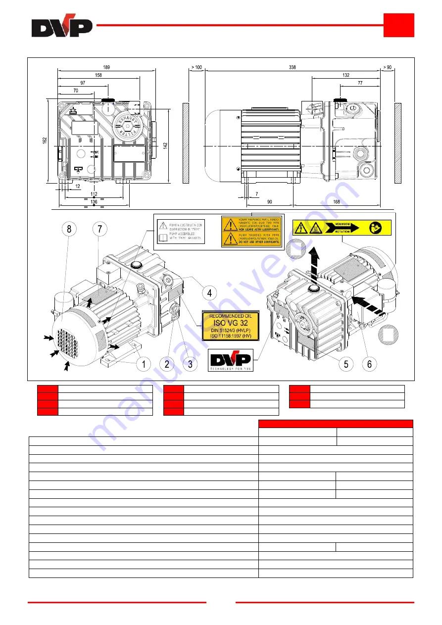 DVP LB.5 Operating And Maintenance Instructions Manual Download Page 54