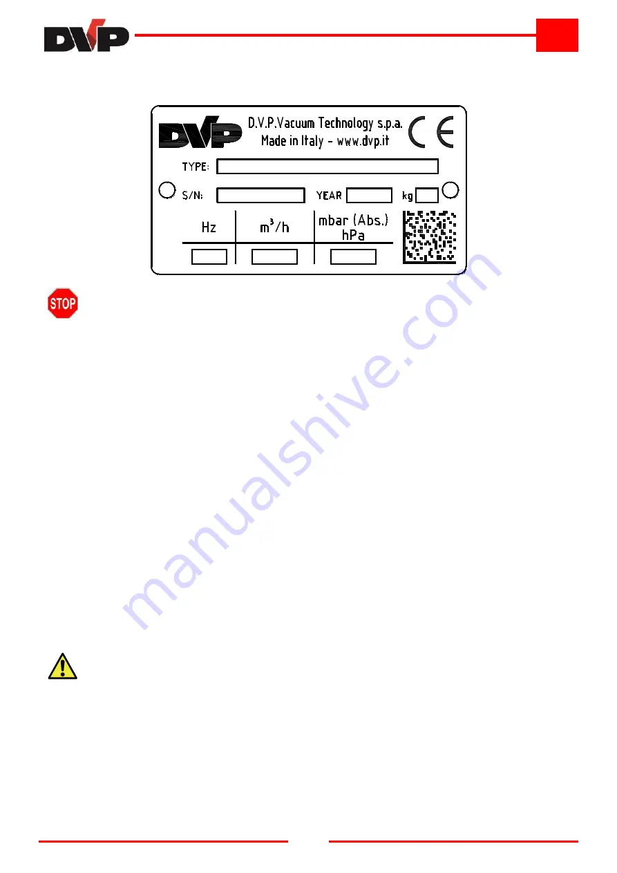 DVP LB.5 Operating And Maintenance Instructions Manual Download Page 92