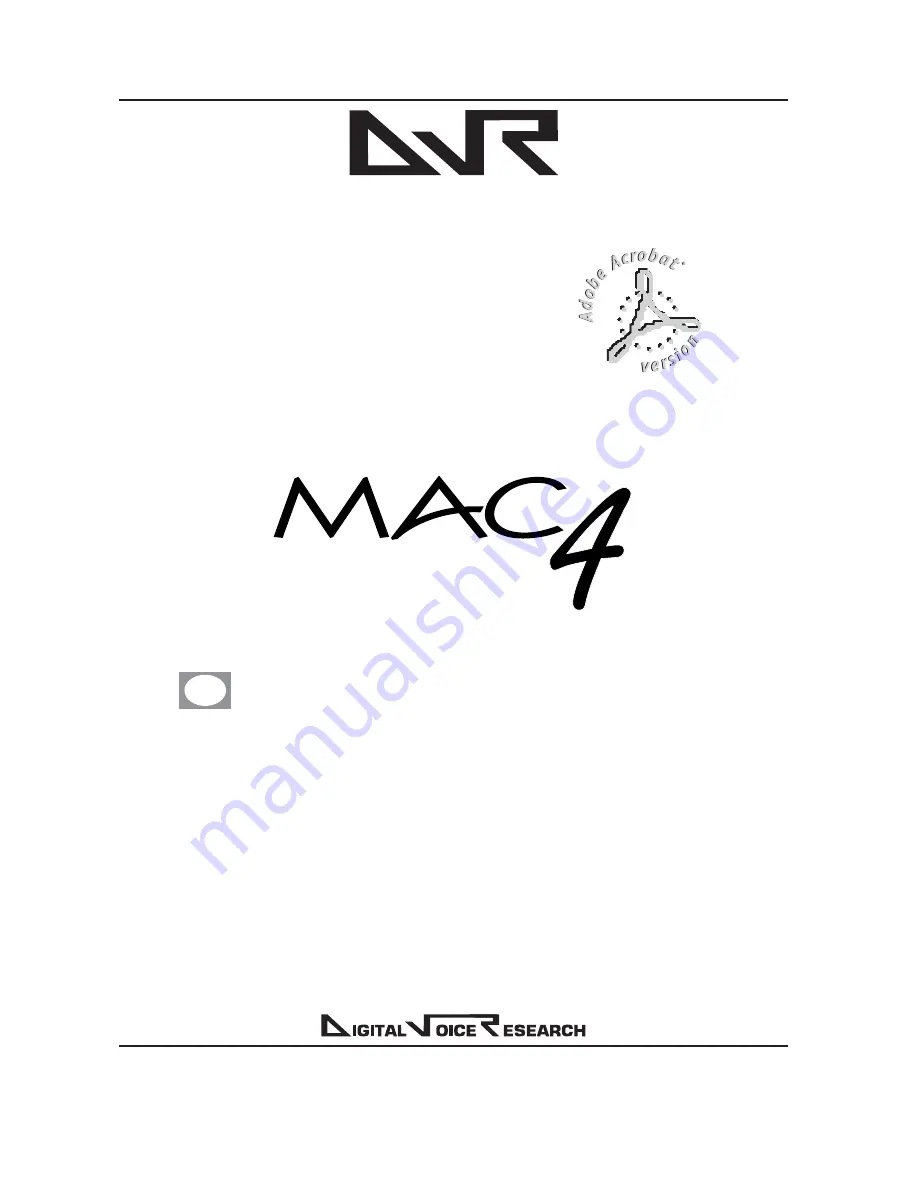 DVR Mac4 User Manual Download Page 1