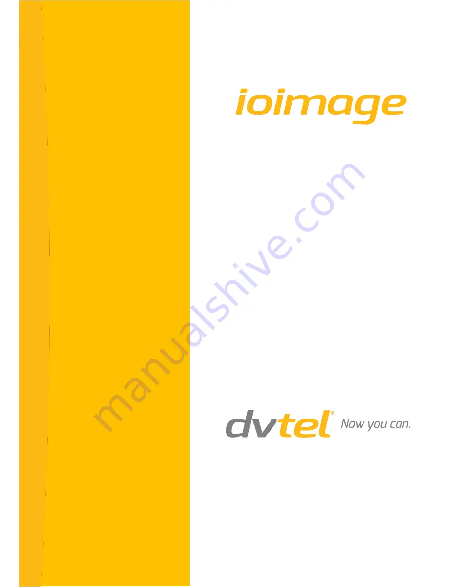 DVTEL Ioimage trk-101 Скачать руководство пользователя страница 1