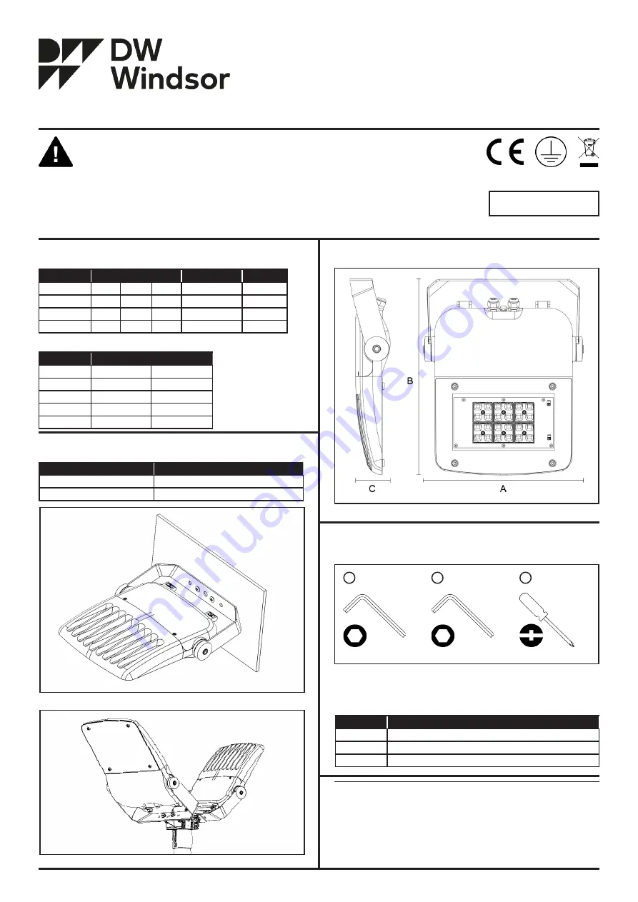 DW Windsor Sabre 1 Installation Instructions Download Page 1