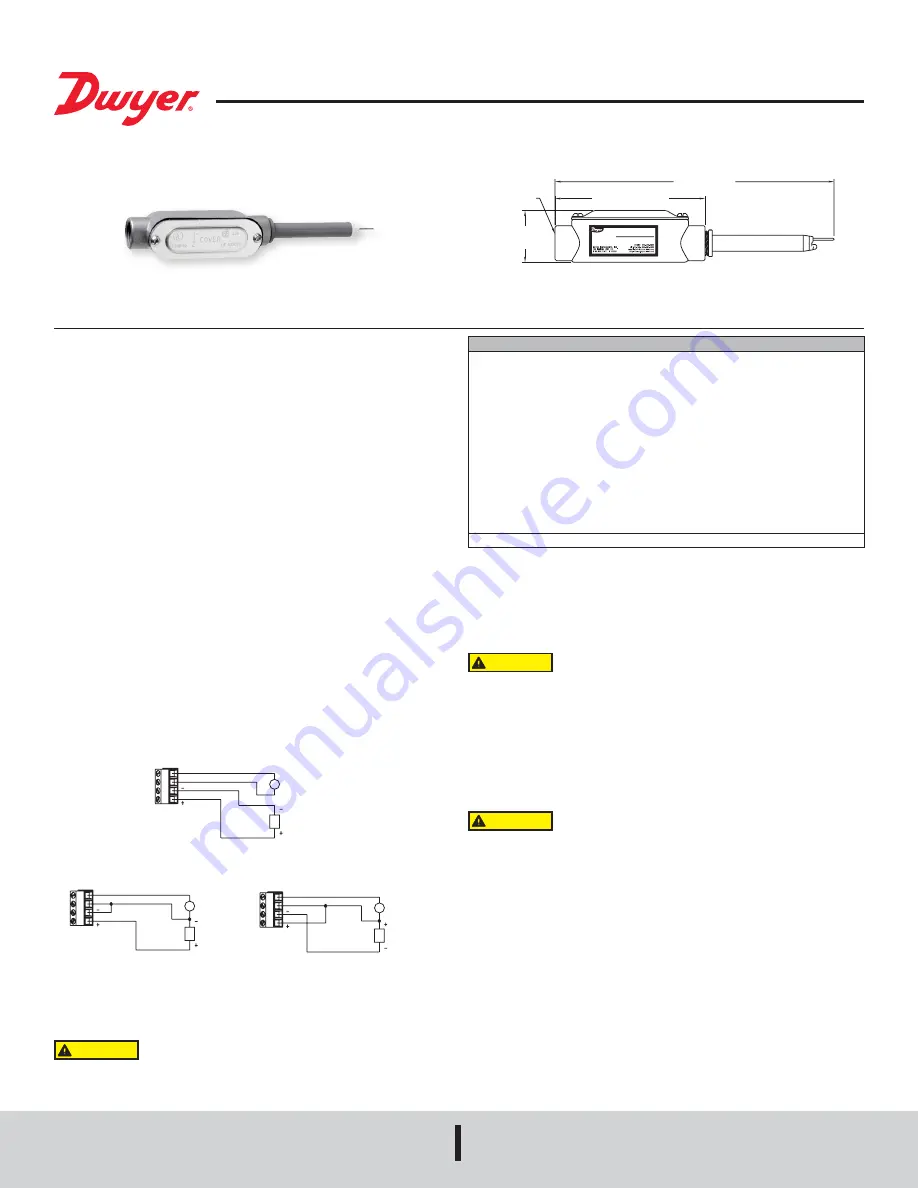 Dwyer Instruments 641B Series Installation And Operating Instructions Download Page 1