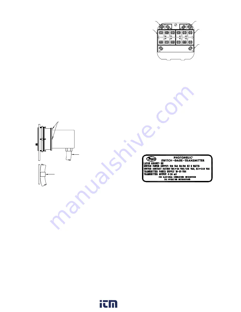 Dwyer Instruments PHOTOHELIC 3000 SERIES SGT Скачать руководство пользователя страница 2