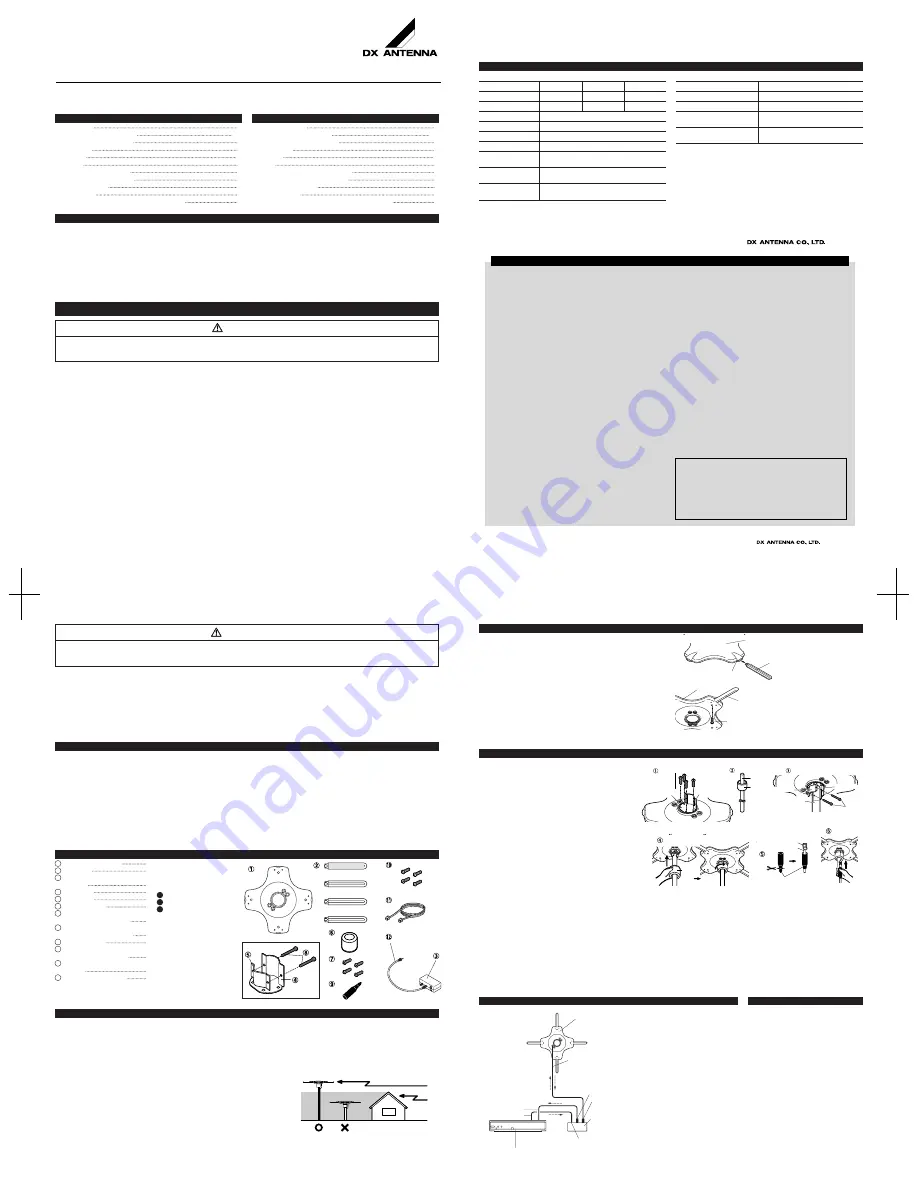 DX Antenna DTA5000 Instruction Manual Download Page 1