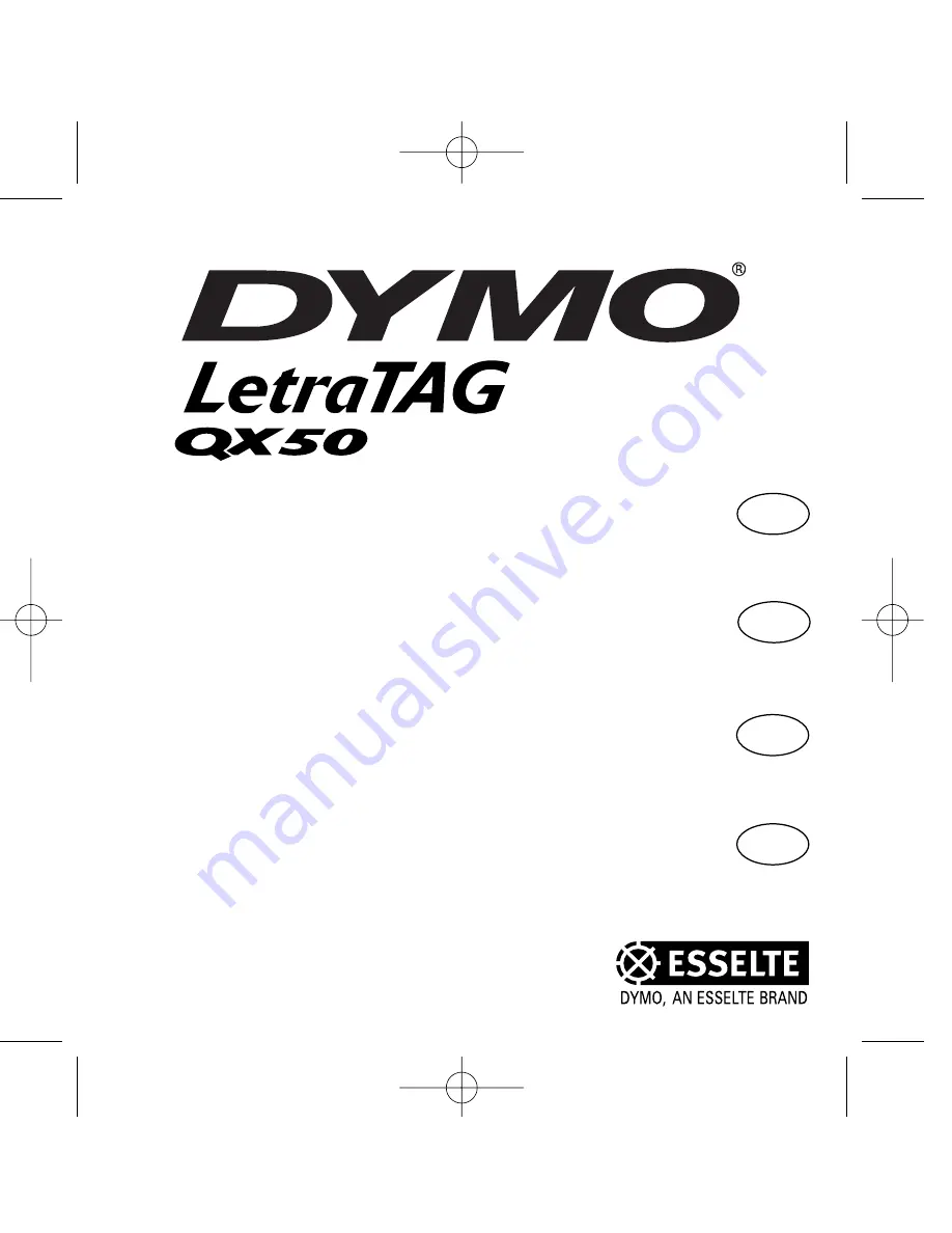 Dymo LetrTAG QX50 Скачать руководство пользователя страница 1