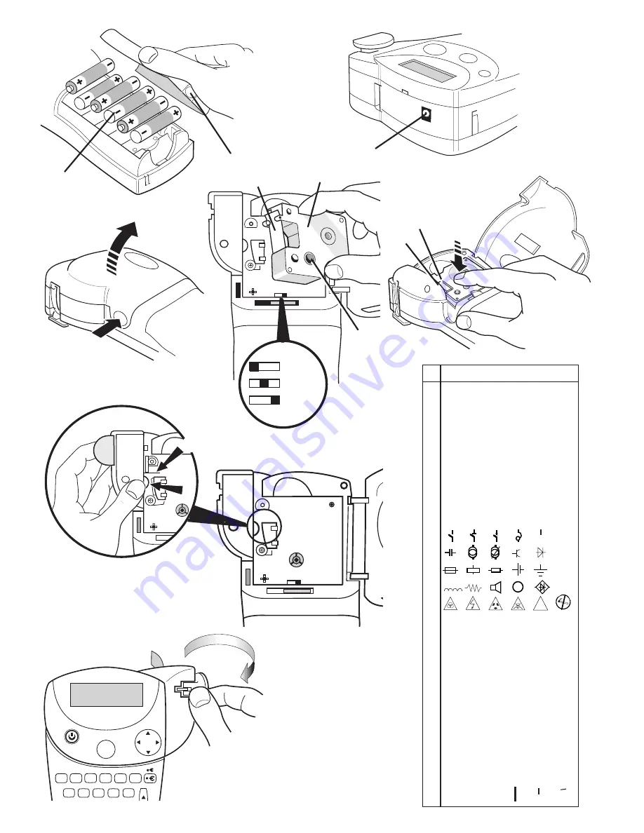 Dymo LP300 Скачать руководство пользователя страница 2