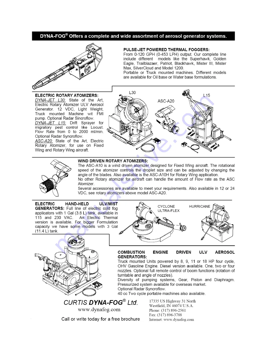 Dyna-Fog CYCLONE ULTRA 2734 Operation And Maintenance Manual Download Page 20