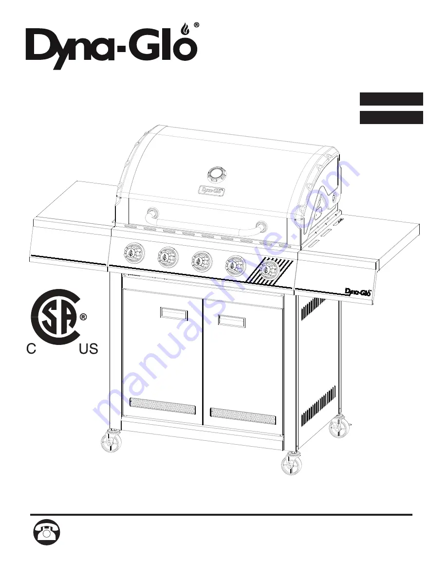 Dyna-Glo DGH483CRP Manual Download Page 1