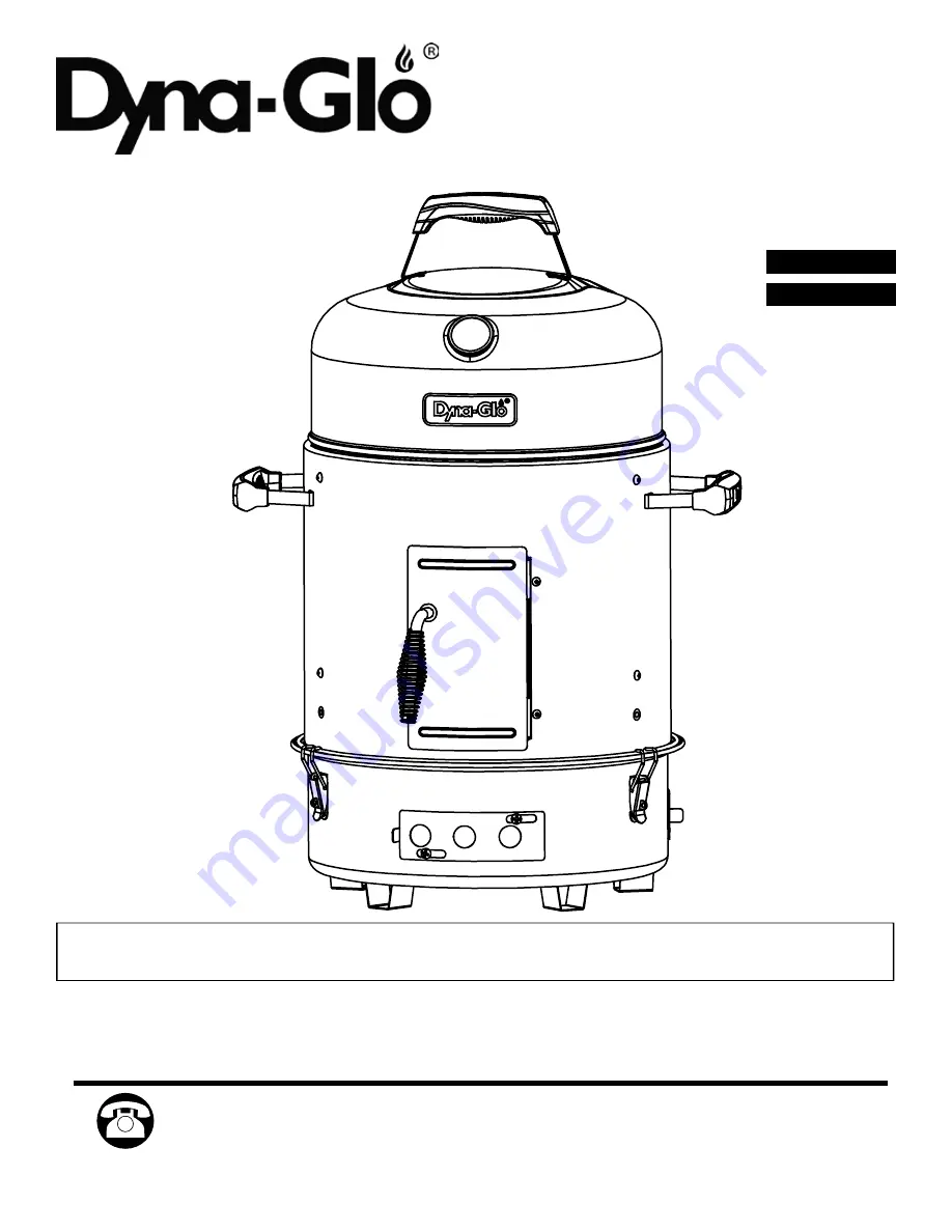 Dyna-Glo DGX376BCS Manual Download Page 1