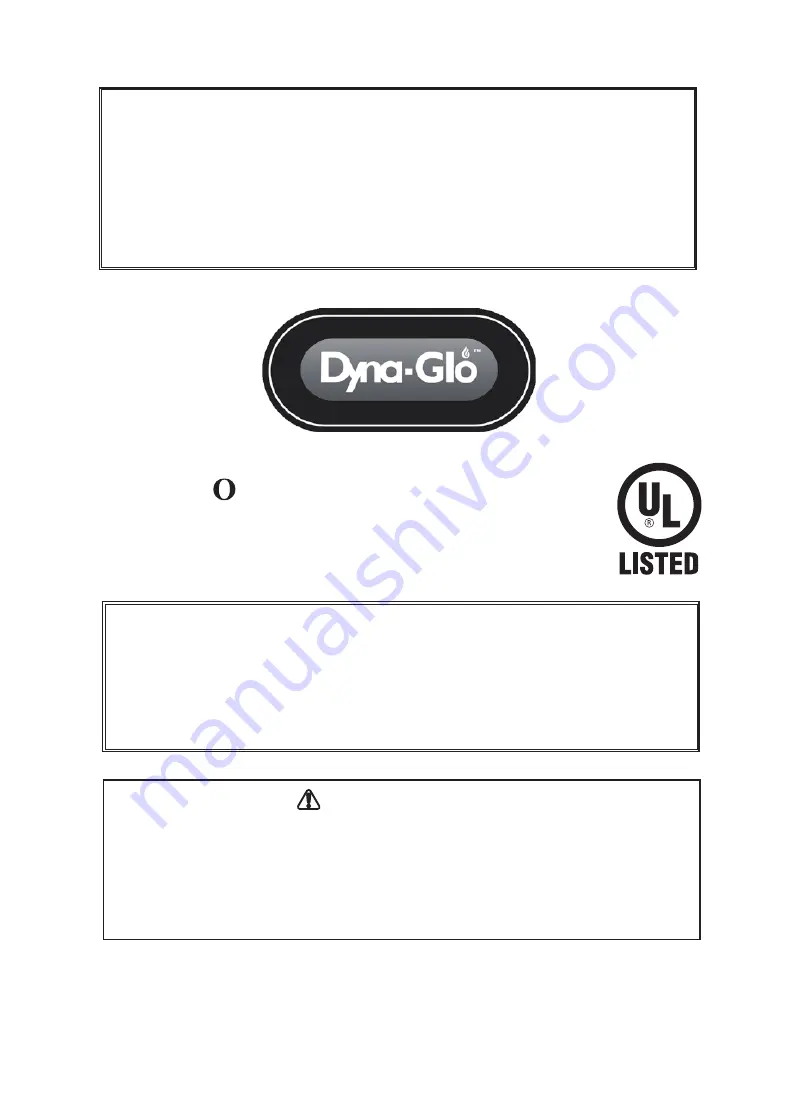 Dyna-Glo WK24BK Owner'S Manual Download Page 19