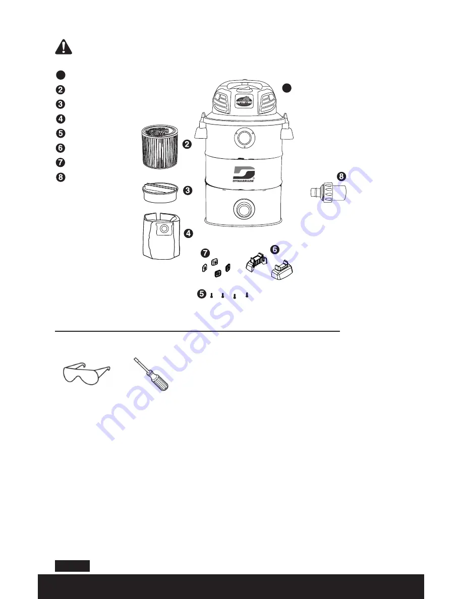 Dynabrade Mini-Raptor Vac 61100 User Manual Download Page 3