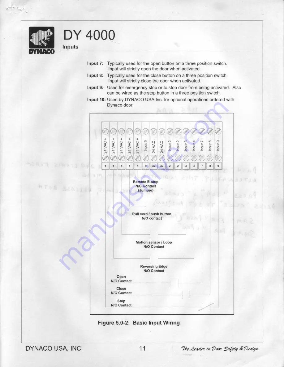 DYNACO DYNALOGIX II DY 4000 Electrical Manual Download Page 12