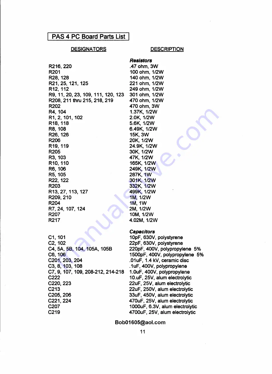 DYNACO PAS-4 Owner'S Manual Download Page 12