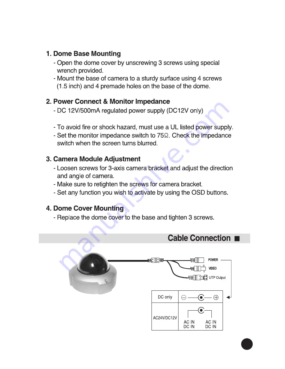 Dynamic CCTV DTV-VLDpro-W6 User Manual Download Page 15