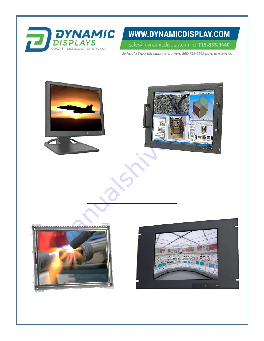 Dynamic Displays 17C3 A/D Series User Manual Download Page 1