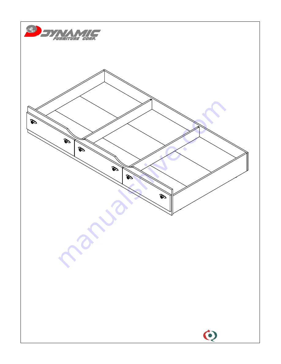 Dynamic Furniture TRUNDLE BOX Assembly Instructions Manual Download Page 1