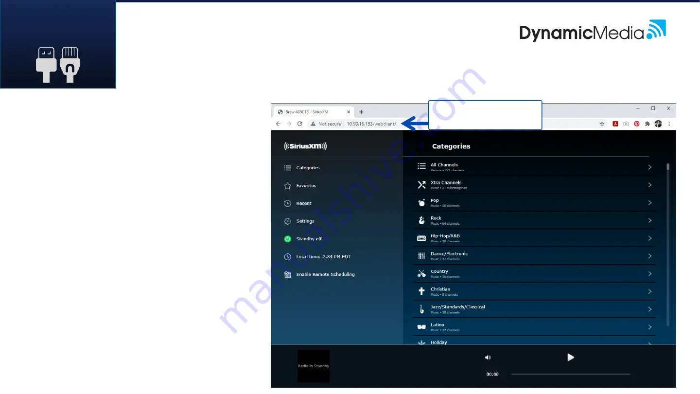 Dynamic Media SiriusXM BREW Setup And Install Manual Download Page 18